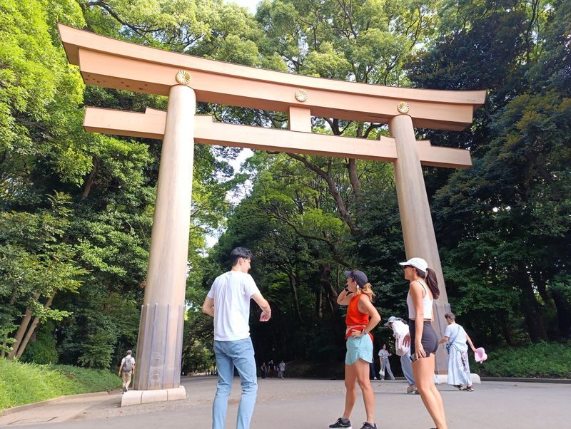 Tokyo Meiji Shrine Cultural Guided Walking Tour - A torii gate sets the tone