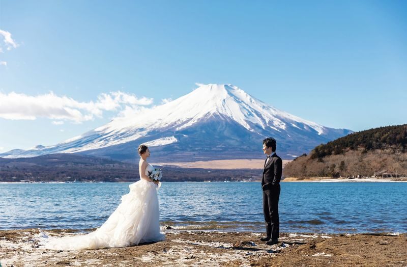 Tokyo & Mt. Fuji Wedding Dress Kimono One-Day Pre-Wedding Photoshoot Experience (All-Inclusive Package) - Starting at the studio in Kameido