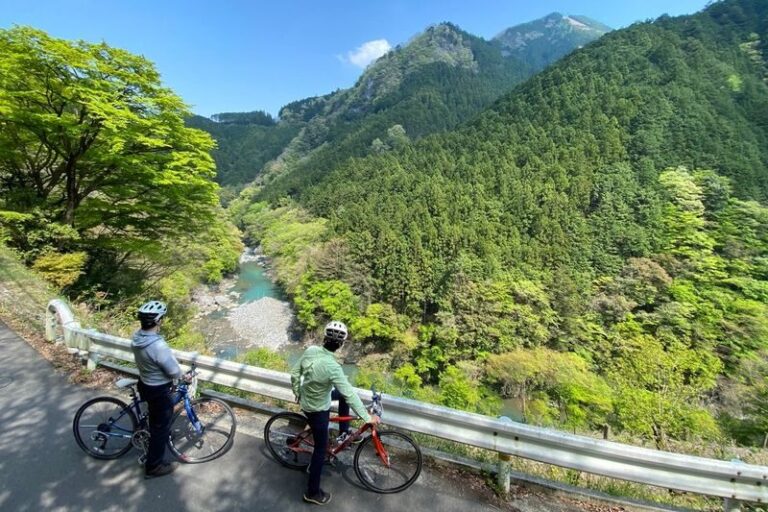 Tokyo Okutama Mountain Half-Day Cycling Adventure with Wasabi Tasting - Getting comfortable on a 20-kilometer e-bike ride