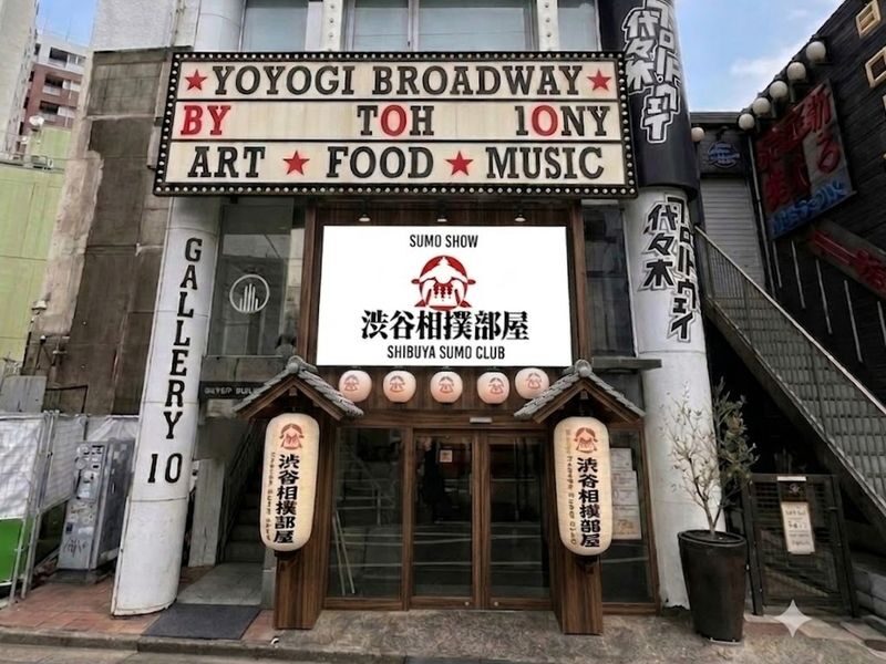 Tokyo: Shibuya Sumo Show with Drink and Photo - From shiko to the final photo
