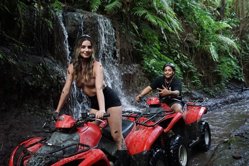 Ubud ATV Quad Bike Ride - Jungle, River & Tunnel | Alamelu Bali ATV - Mud, Water and a Few Tight Turns