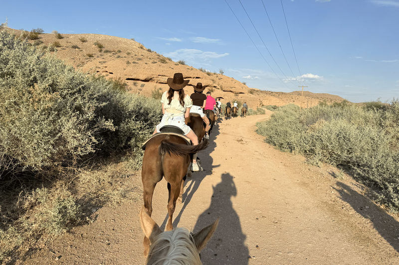 Wild West Sunset Horseback Ride with Dinner in Las Vegas - Getting matched with a horse and finding your rhythm