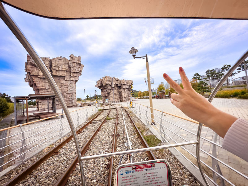 Yeongjongdo Seaside Rail Bike in Incheon - From ticket kiosk to the turnaround