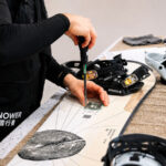 Zao Onsen Ski Resort | Ski Equipment Rental - Collecting gear the evening before