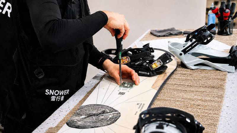 Zao Onsen Ski Resort | Ski Equipment Rental - Collecting gear the evening before