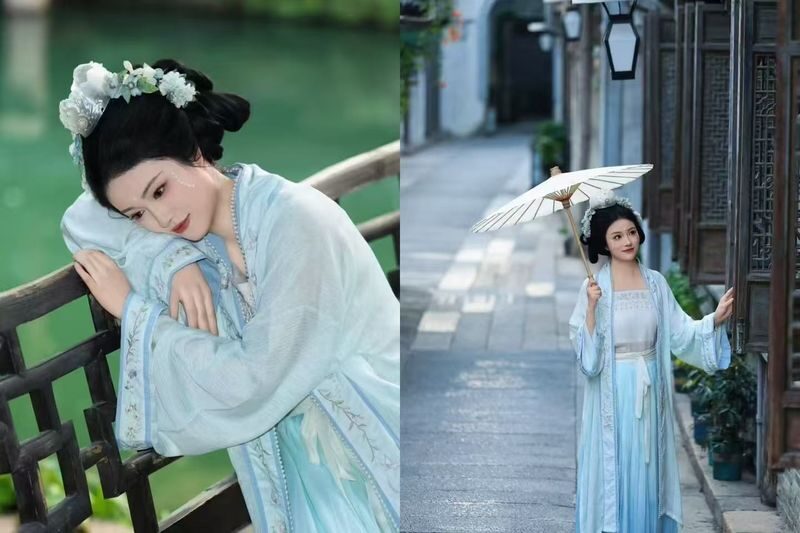 Zhejiang Wuzhen Hanfu Rental & Photoshoot Experience (Hanfu Rental + Optional Photographer Outdoor Photoshoot + Wide Variety of Outfits to Choose From + Exquisite and Diverse Clothing + Quality Service + High-Quality Apparel) - Taking portraits among Xizha’s bridges and lanes