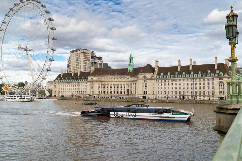 London: Uber Boat by Thames Clippers Single River Ticket - Experience Highlights