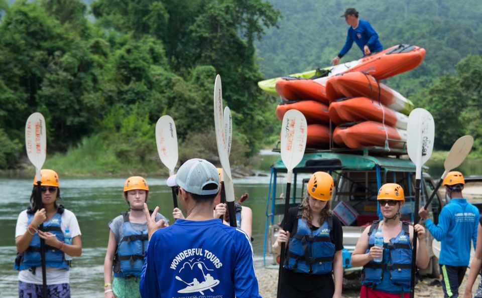 Vang Vieng: Kayaking & Cave Tubing With Zip Line/Blue Lagoon - Experience