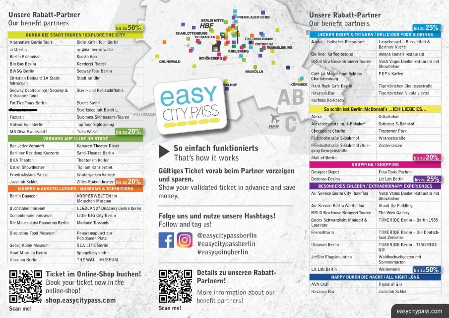 EasyCityPass Berlin: Public Transportation and Discounts - EasyCityPass Berlin: Booking and Logistics