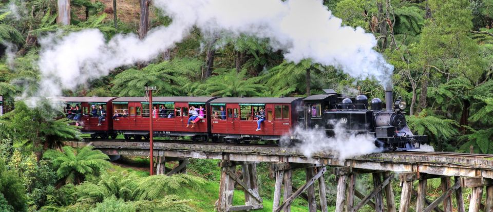 From Melbourne: Puffing Billy and Penguin Parade Combo Tour - Full Description