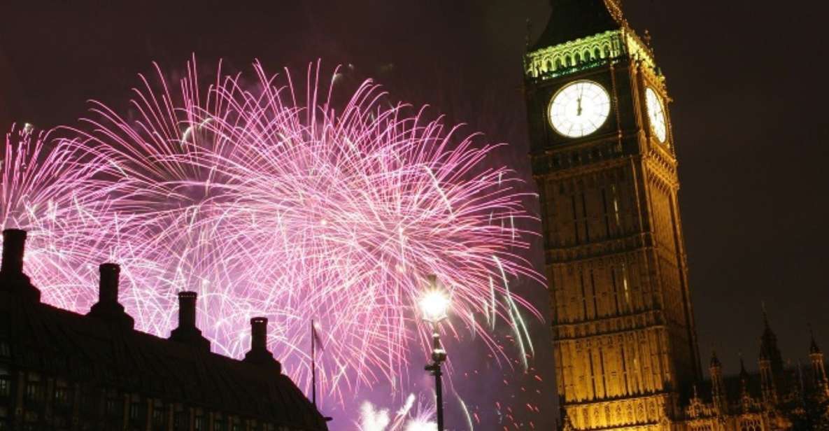 London: Παράκτια κρουαζιέρα με πυροτεχνήματα Πρωτοχρονιάς στο Σαρπεδών - New Years Eve Celebration on a Thames Cruise