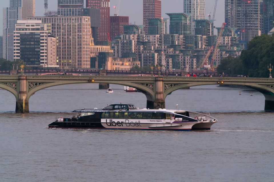 London: Uber Boat by Thames Clippers Single River Ticket - Departure Information