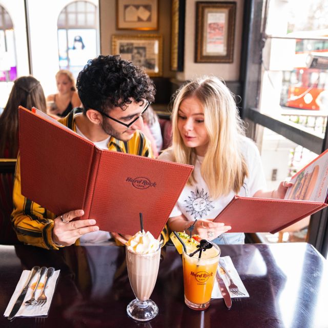 Manchester: Hard Rock Cafe With Set Menu for Lunch or Dinner - Menu and Pricing Details
