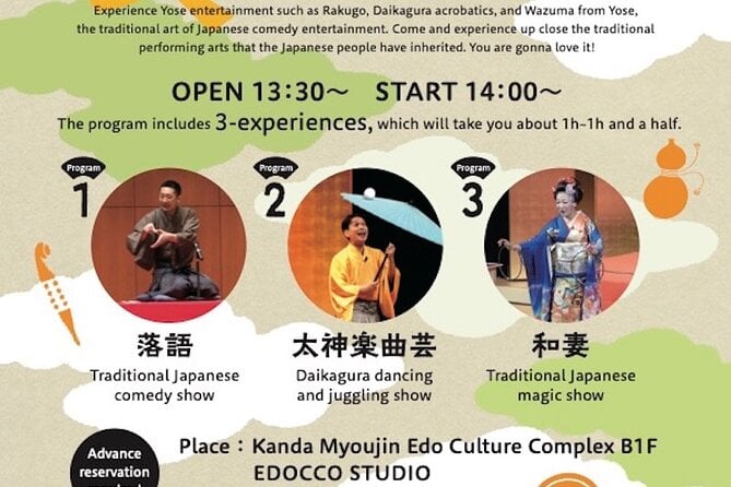Myojin Show Rakuza - Traditional Rakugo, Juggling and Magic Show - Venue Information