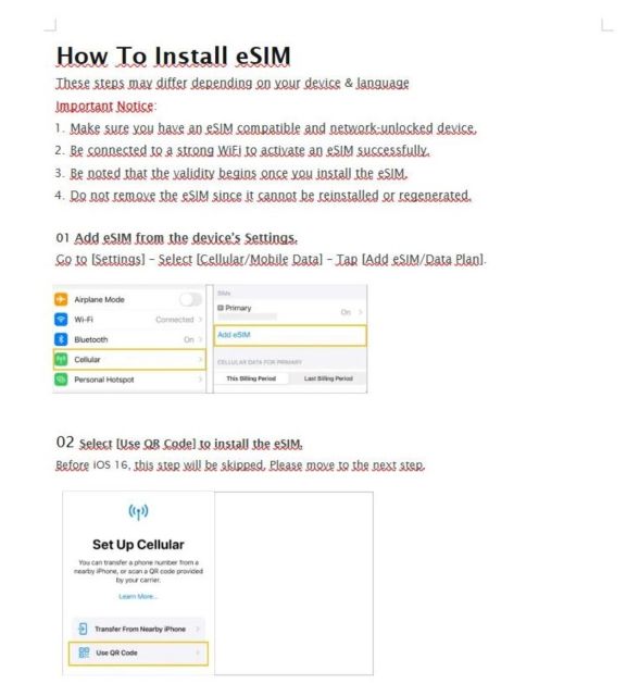 E-Sim UK Unlimited Data - Related Options