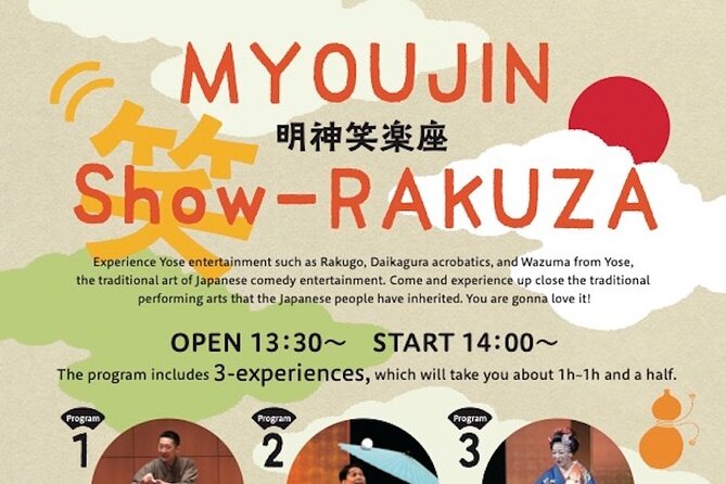 Myojin Show Rakuza - Traditional Rakugo, Juggling and Magic Show - Frequently Asked Questions