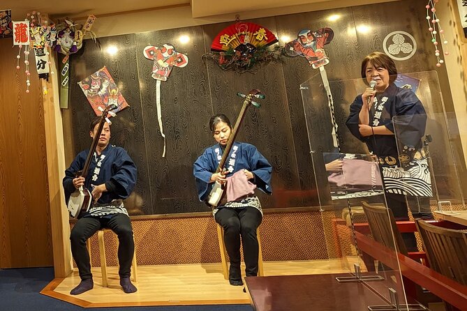 Asakusa: Live Music Performance Over Traditional Dinner