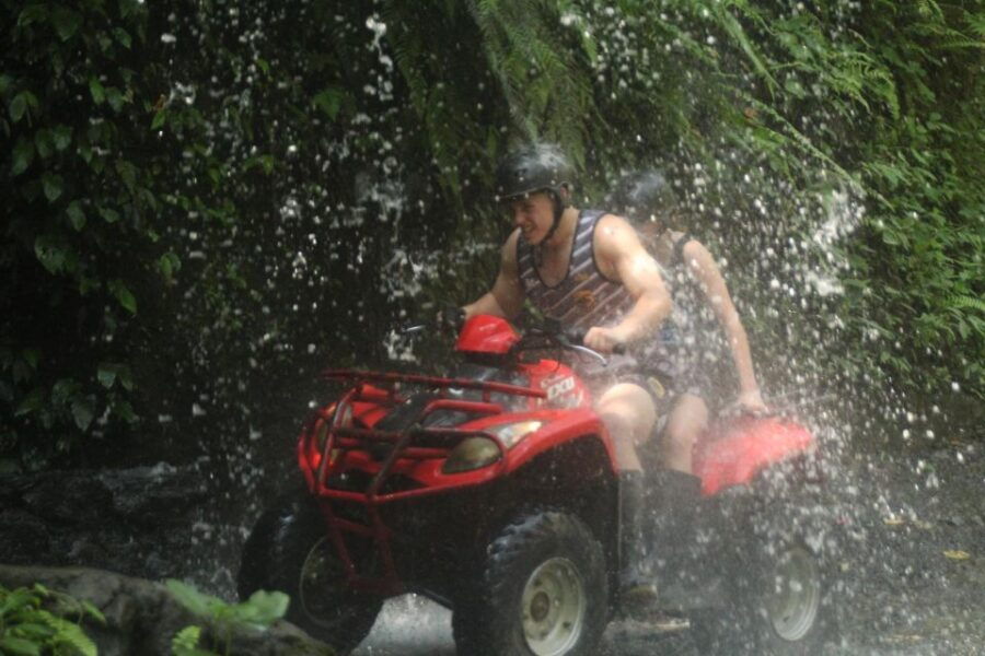 Atv Quad Bike Through Tunnel Waterfall and Raffting