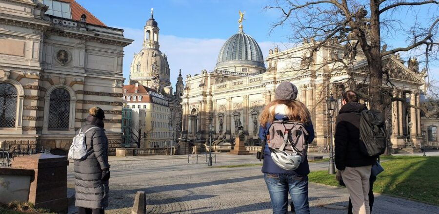 Dresden: Guided City Walk and Panometer Entrance Ticket