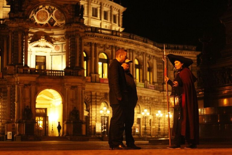 Dresden: Walking Tour With a Night Watchman and Meal