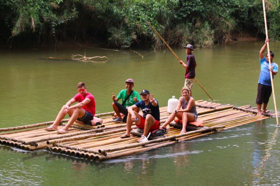 Khao Lak: Khao Sok Bamboo Rafting and Elephant Bathing Trip
