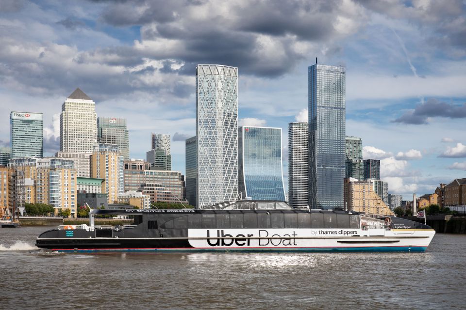 London: Uber Boat by Thames Clippers Single River Ticket - Good To Know