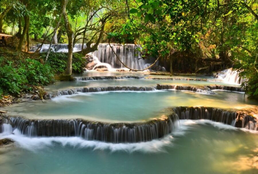 Luang Prabang: Bamboo Experience & Kuang Si Falls Tour