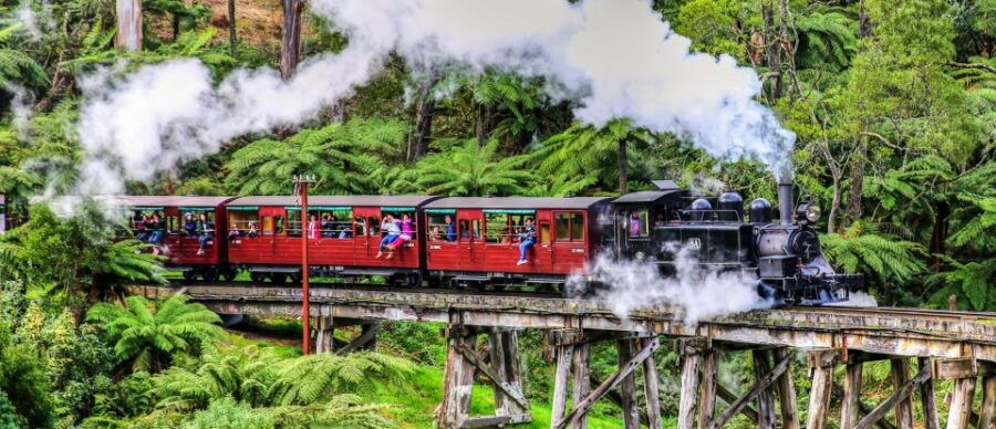 Melbourne: Puffing Billy & Healesville Sanctuary Scenic Tour