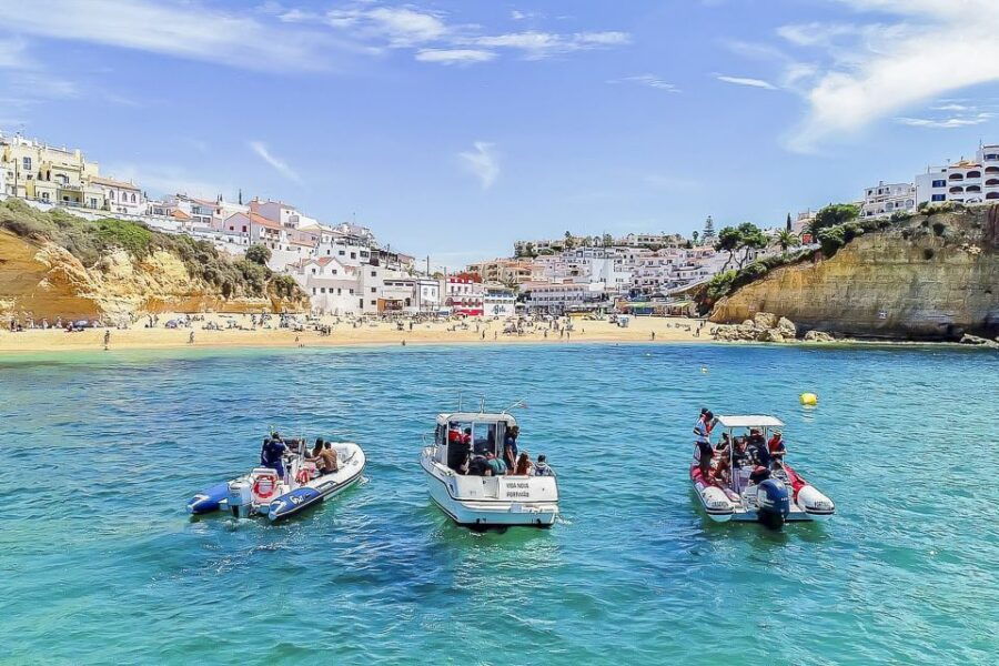 Portimão: Benagil Caves Speed Boat Tour With Sunset Option