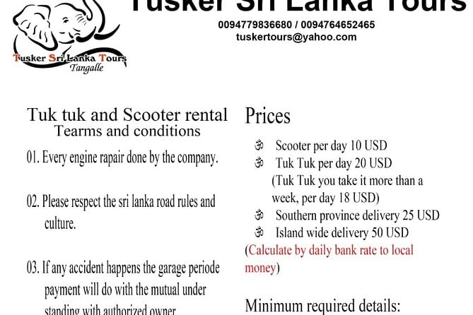 Tangalle Scooter Rental